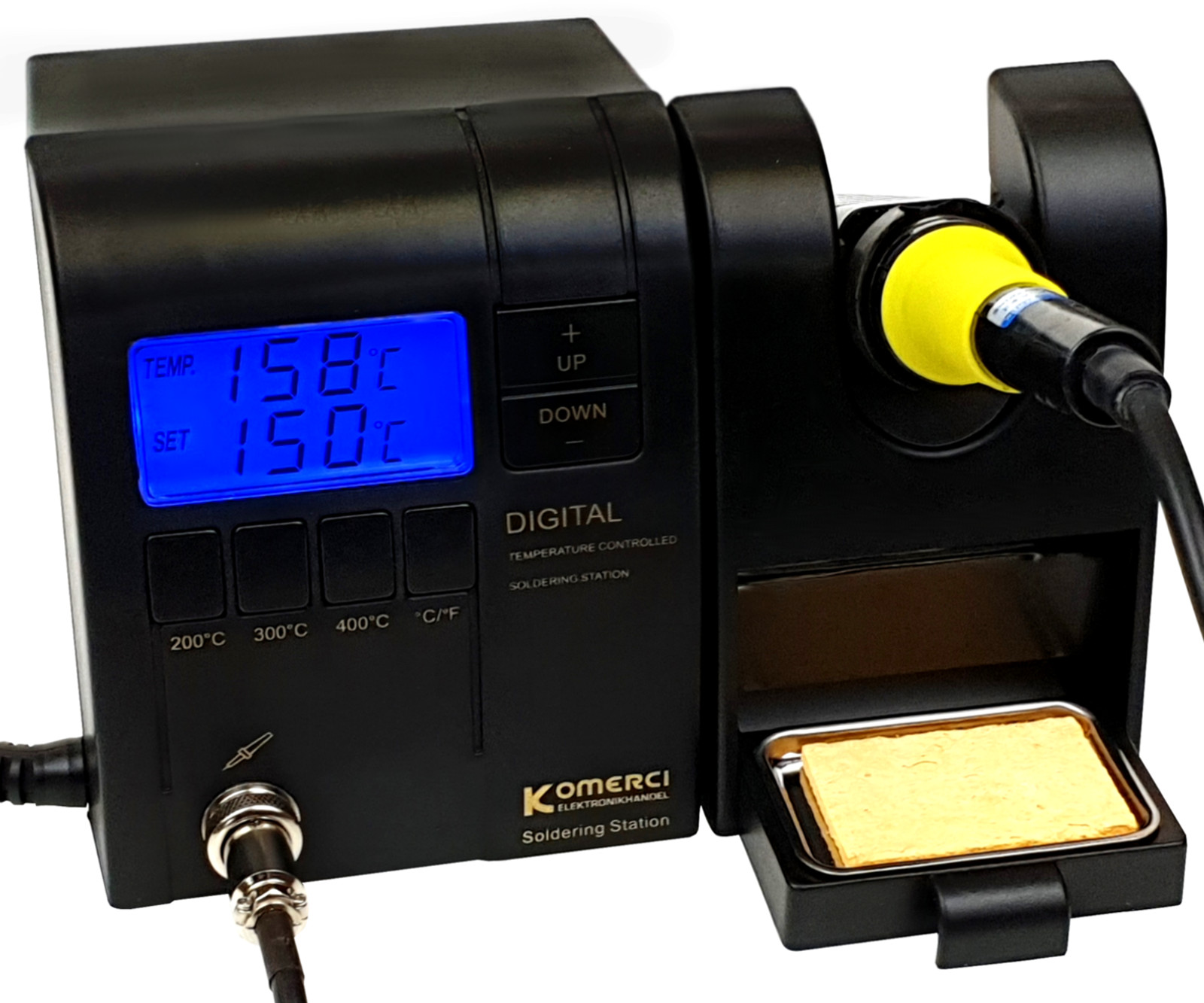 Digital regulated Soldering Station, pre-selction buttons, ESD