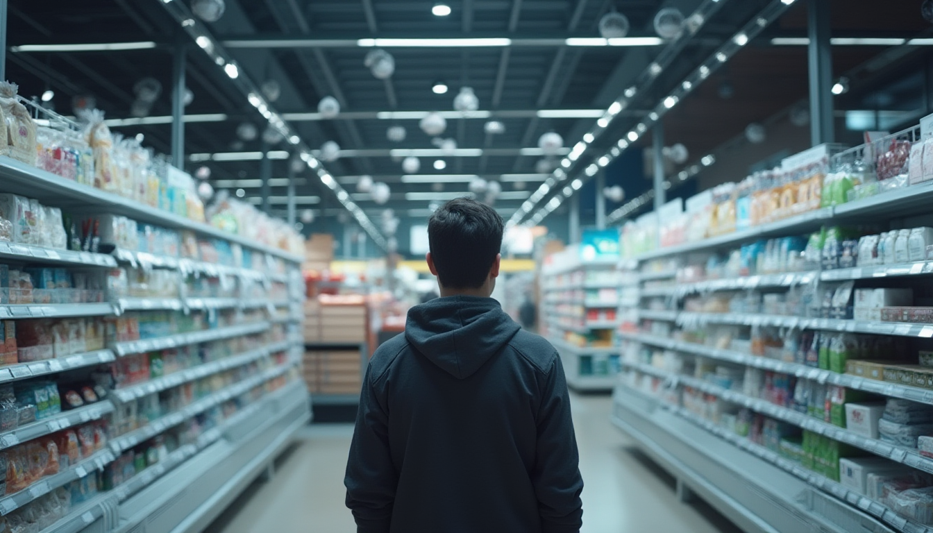 Supermarkt als Überwachungszentrale
