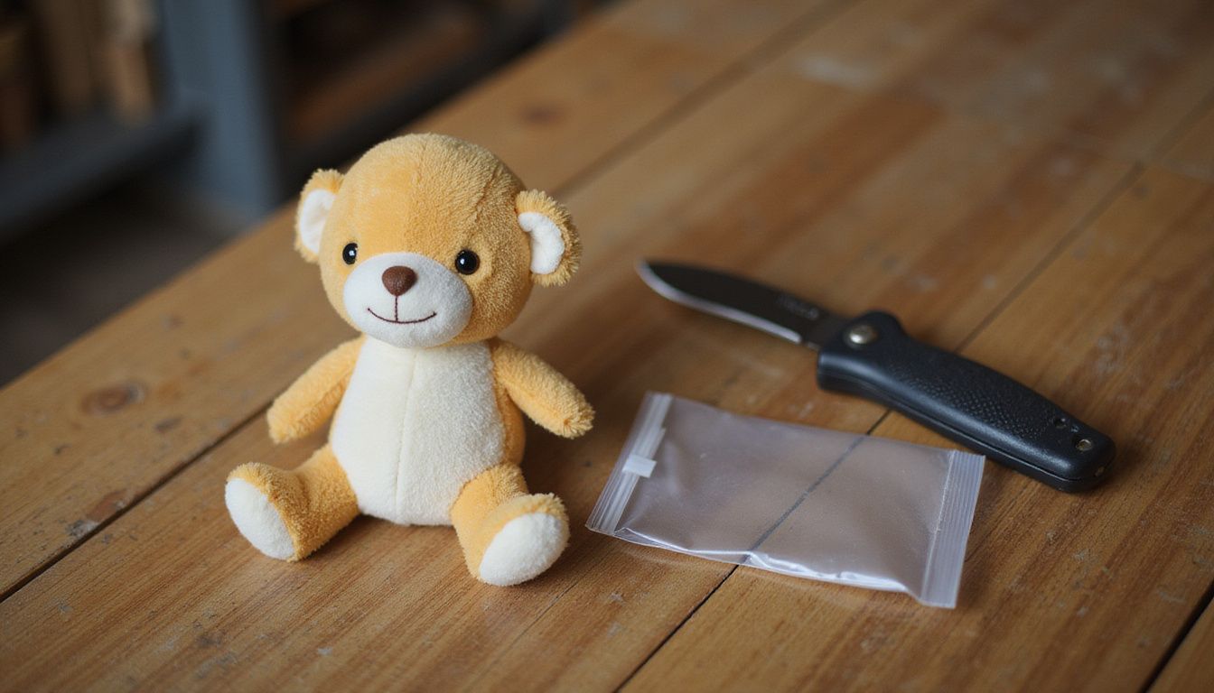 Warnung: Cuttermesser in Capybara-Spielzeugbeutel gefunden