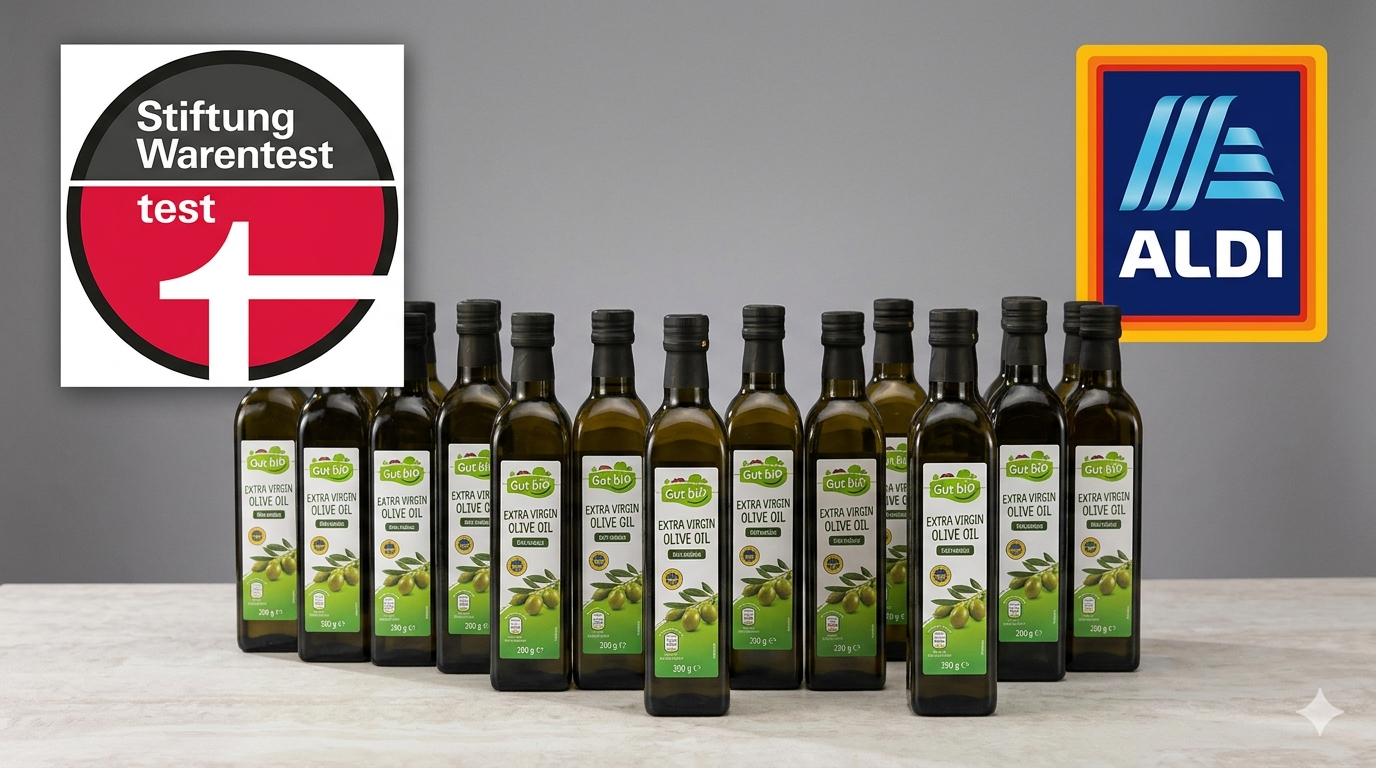 Stiftung Warentest kritisiert mehrere Aldi-Olivenöle