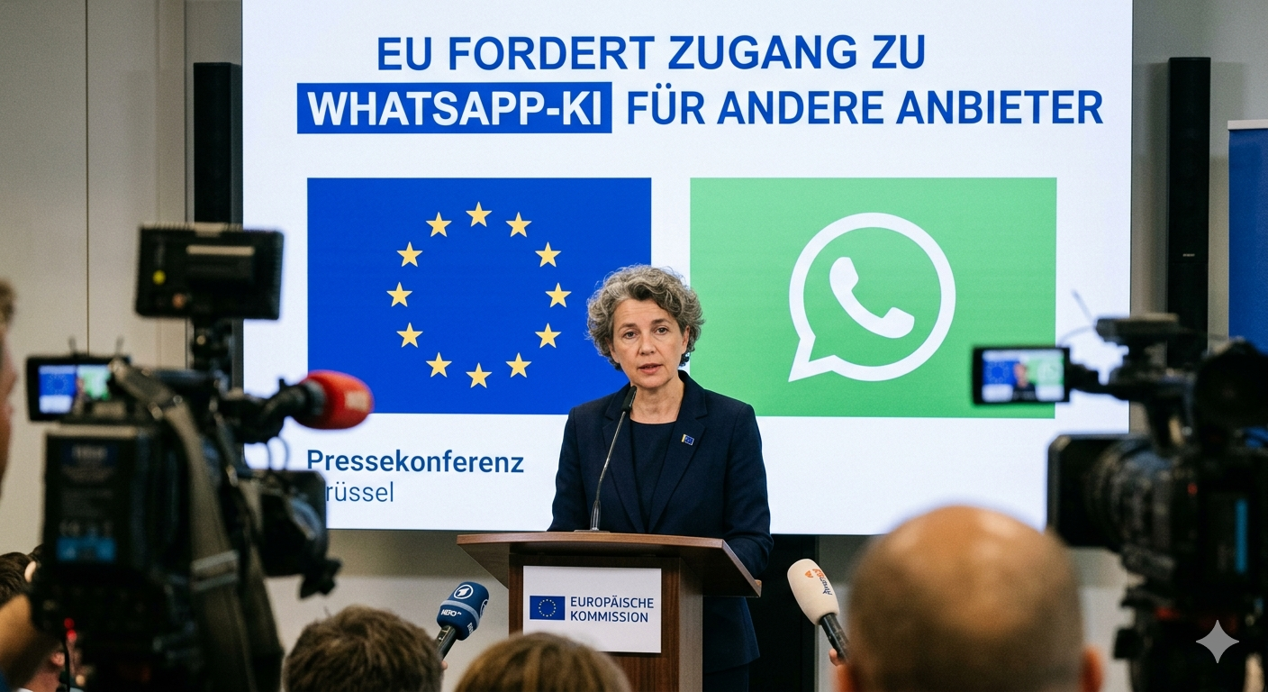 EU fordert Zugang zu WhatsApp-KI für andere Anbieter