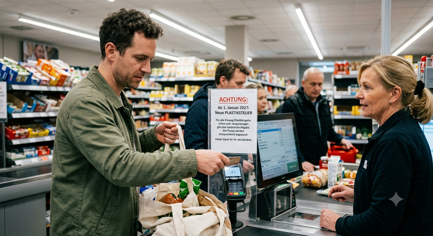 Plastiksteuer ab 2027: Was Verbraucher beim Einkauf zahlen könnten