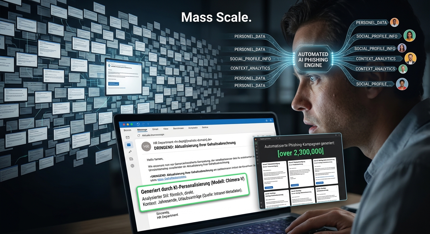 Wie KI Phishing personalisiert und massentauglich macht